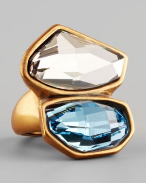 Oscar de la Renta Abstract Faceted Crystal Ring - White Aquamarine.jpg